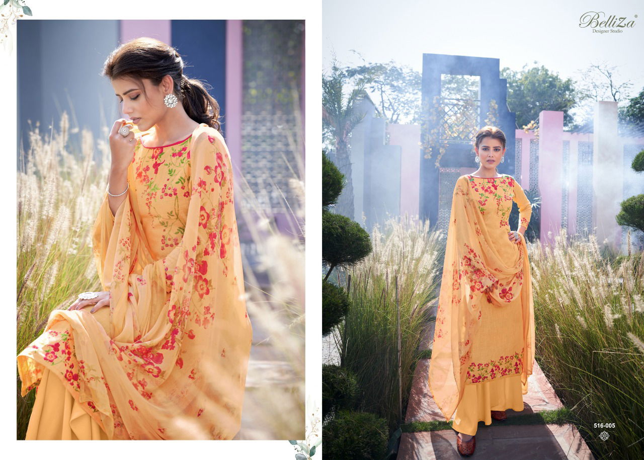 Belliza Helix Latest Fancy Regular Wear Digital Printed Designer Pure Cotton Dress Material Collection
