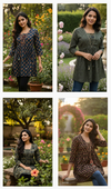 Naisha K 391 Vol 2 Jaipuri Cotton Print Jacket Style Shorts Tops Wholesale Suppliers In Mumbai
