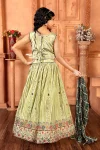 Aaradhna 647 Kids Chinon Silk Thread Work Lehenga Choli