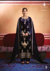 Zarnish By Aiqa Viscose Velvet Designer Salwar Suits