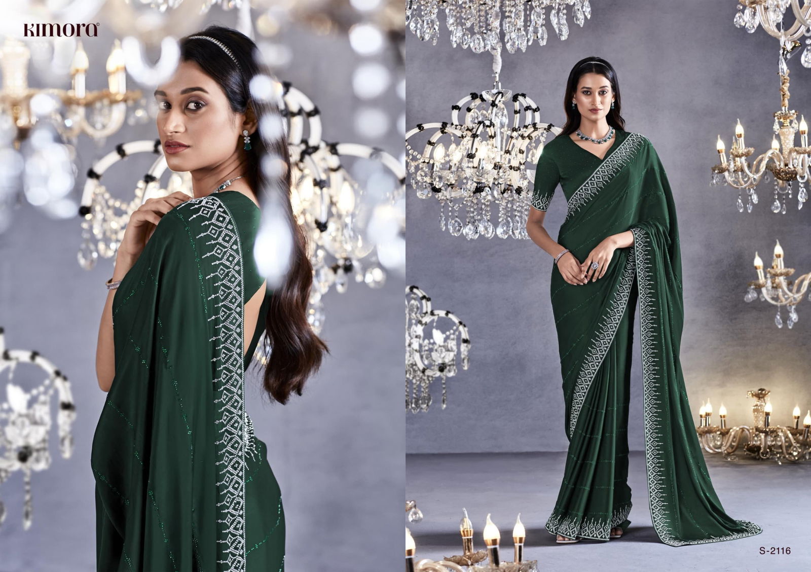 Zarkan By Kimora Viscose Party Wear Sarees Catalog