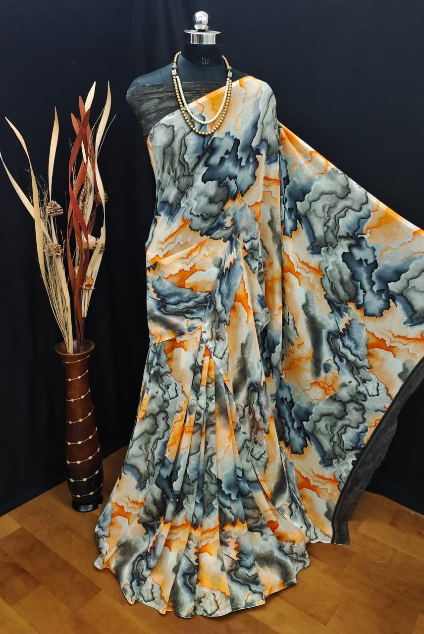 Aatrika 8 Fancy Designer Ethnic Wear Georgette Printed Saree Collection