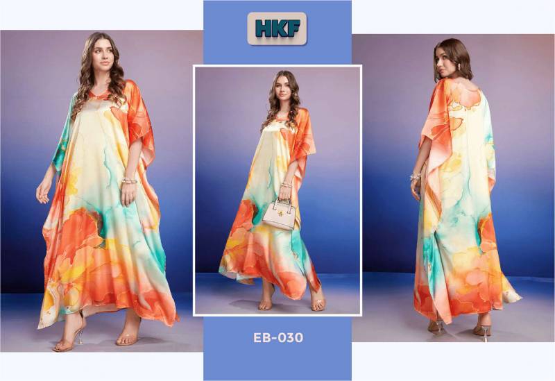 Hkf Everbloom Vol 5 By Soft Satin Printed Kaftan Exporters In India