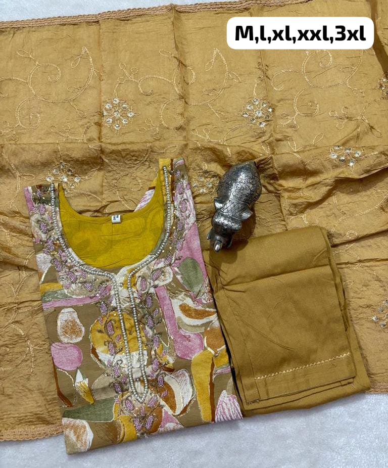 Virat Hand Work Kurti With Bottom Dupatta Catalog