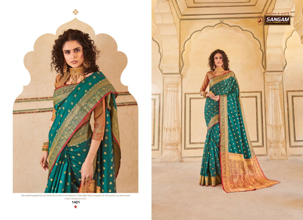 Sangam Morepankh Exclusive Collection Festive Wear Handloom Silk Sarees Collection
