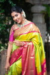 Soft Silk 4018 Lichi Soft Silk Jacquard Work Saree Wholesalers In Surat
