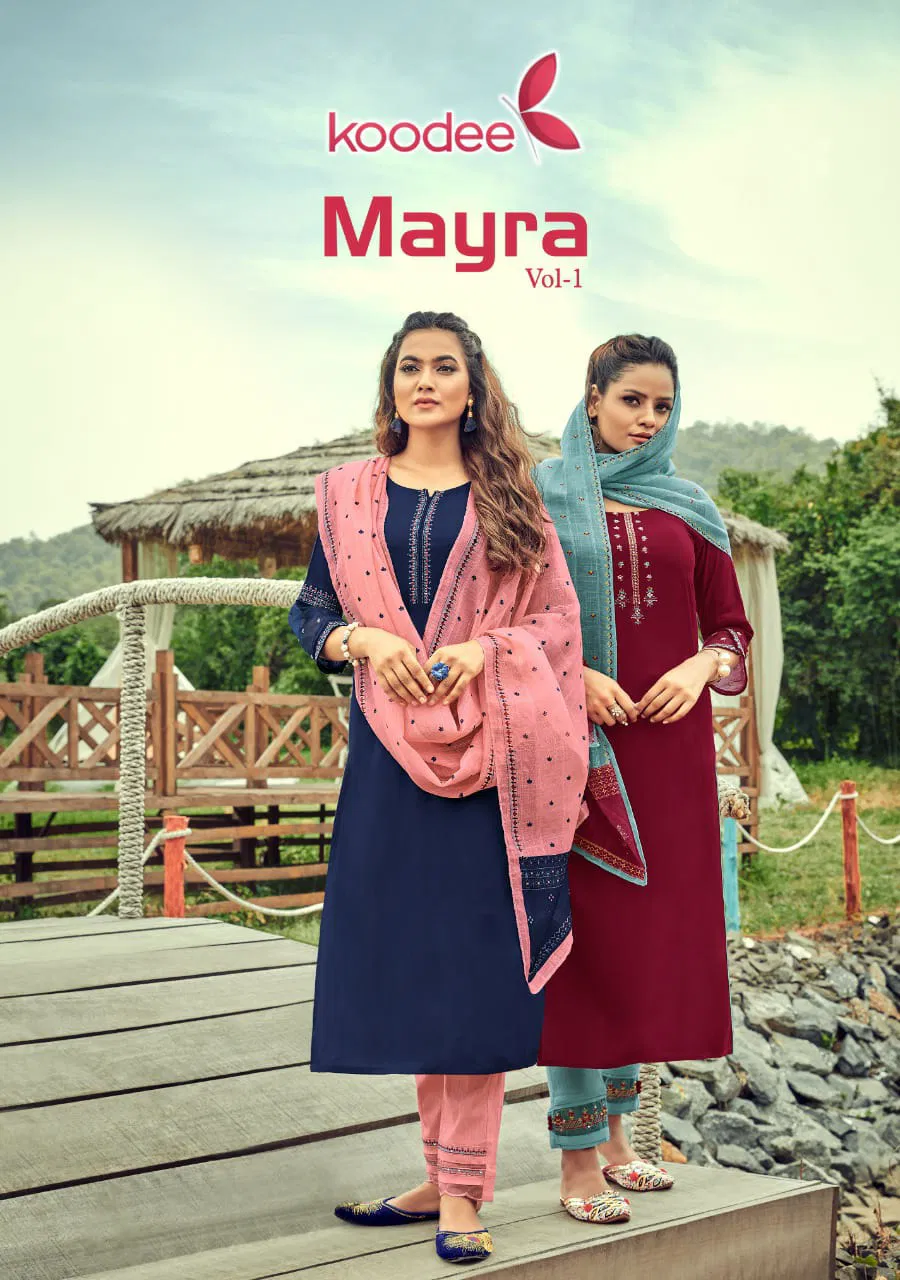 Koodee Mayra 1 Festive Wear Designer Fancy Rayon Ready Made Collection
