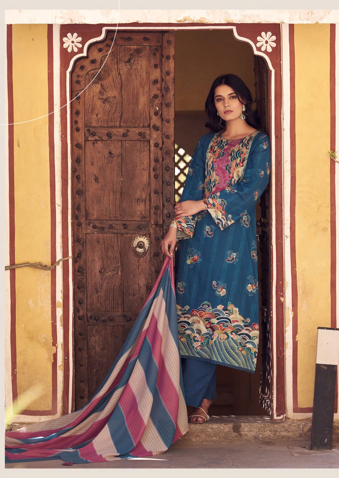 Sol By Sadhana Lawn Cotton Digital Printed Dress Material Exporters In India