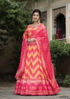Samanta By Tejasvee Dola Silk Printed Designer Gown With Dupatta Suppliers In India