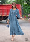 Queen By Mittoo Rayon Weaving Thread Worked Anarkali Kurti Wholesale Market
