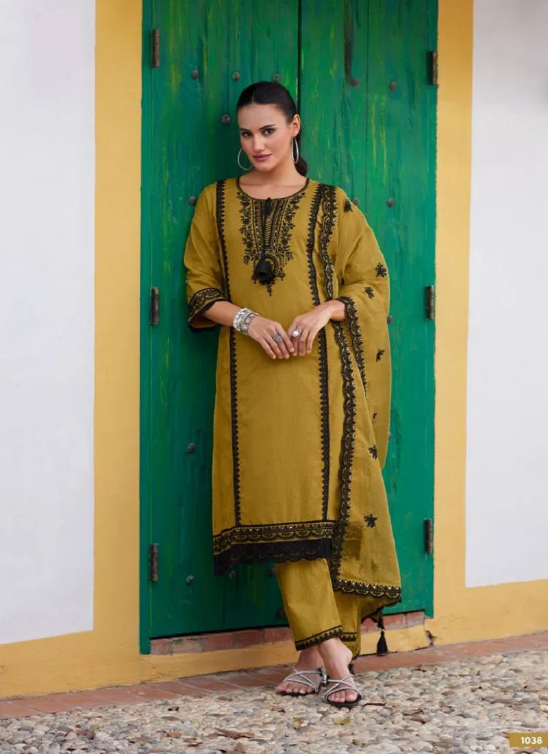 Helia Cotton By Prm Embroidered Fancy Salwar Kameez Exporters In India