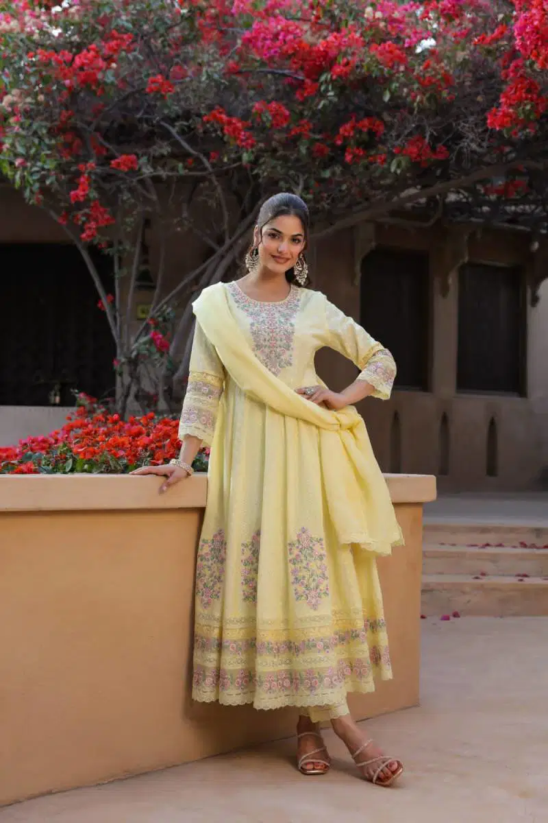 Tanyaa P 115 Cotton Anarkali Styled Kurta Sets Suppliers In India