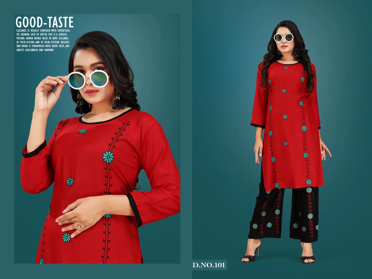 Plazo Queen Latest Collection Of New Fancy Designer Party Wear Embroidered Kurtis With Plazo