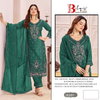 Bilqis B 218 A To D Crunchy Embroidery Pakistani Salwar Suits Suppliers In India