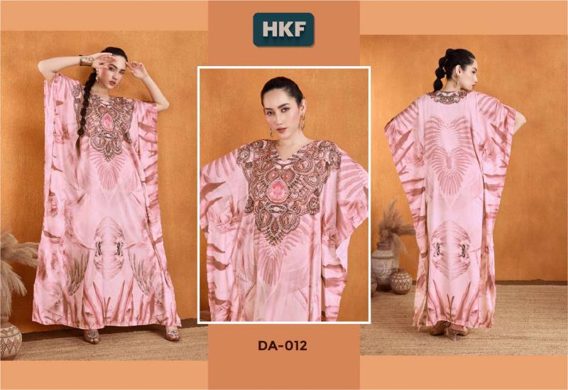 Hkf Dua Vol 2 Soft Satin Printed Fancy Kaftan Orders In India