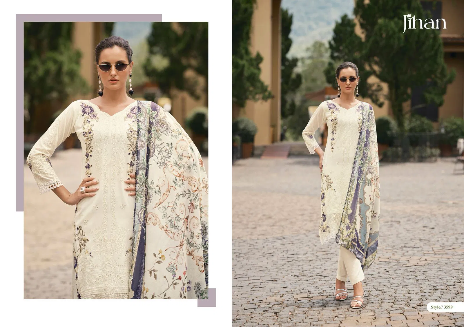 Jihan Taskeen Vol 2 Cotton Embroiderey Surat Pakistani Suits Wholesale Market