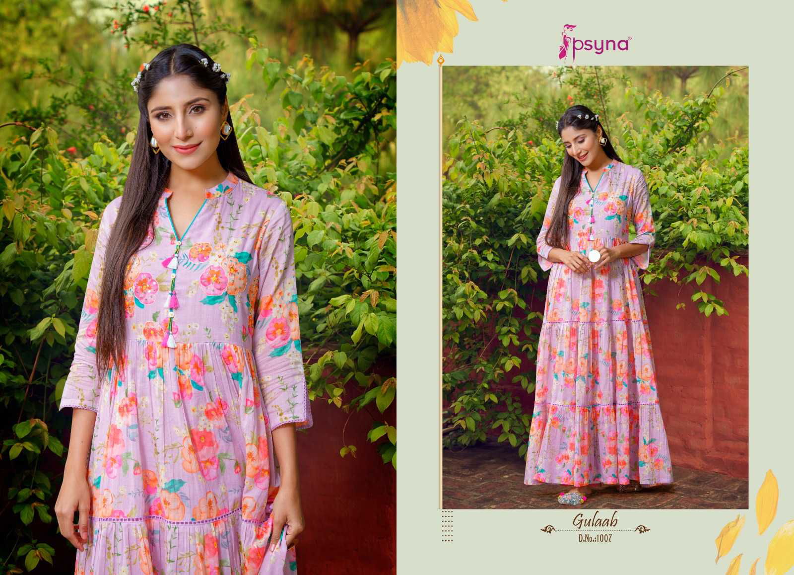 Gulaab By Psyna Cotton Readymade Gown Wholesale Suppliers In Mumbai