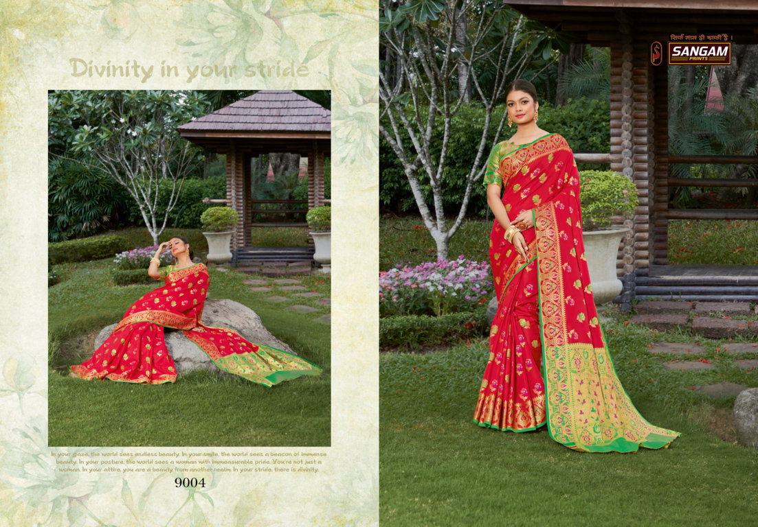 Sangam Kalinaa Silk Latest Fancy Designer Festive Wear Banarasi Silk Sarees Collection

