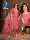 Alexa By Kaya Vertican Silk Online Kurti With Bottom Dupatta Wholesale