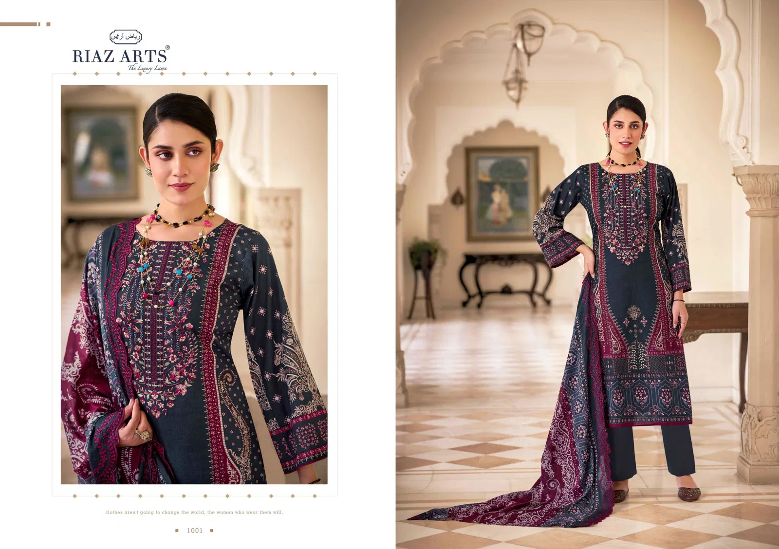 Bin Saeed Vol 9 By Riaz Arts Cotton Printed Dress Material Exporters In India