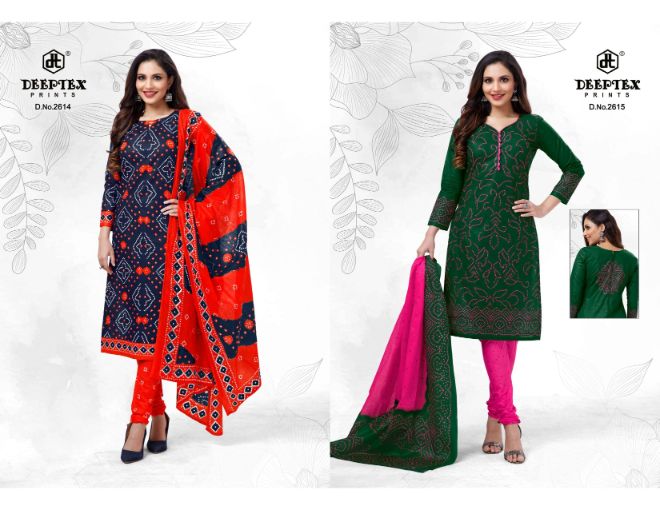 Deeptex Classic Chunaris 26 Regular Wear Cotton Printed Latest  Dress Material Collection
