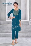Anuradha By Sangeet Viscose Rayon Kids Girls Wear Kurti With Bottom Set Wholesale Online