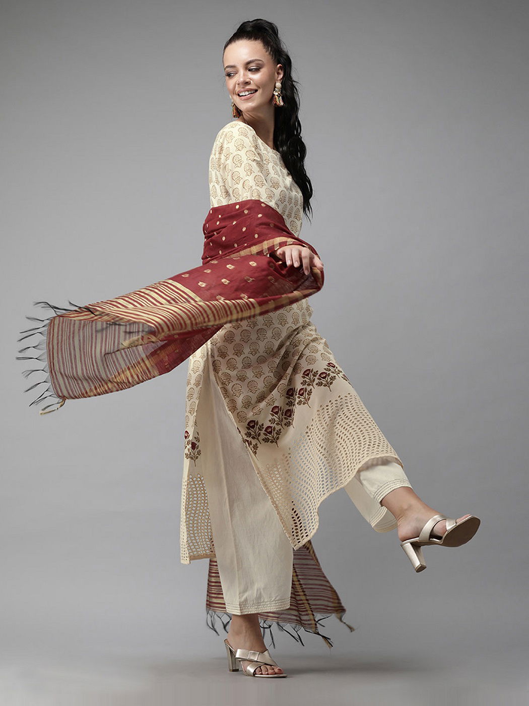 Era Rubi 4 Casual Fancy Regular Wear Ready Made Cotton Plazzo Suit Collection
