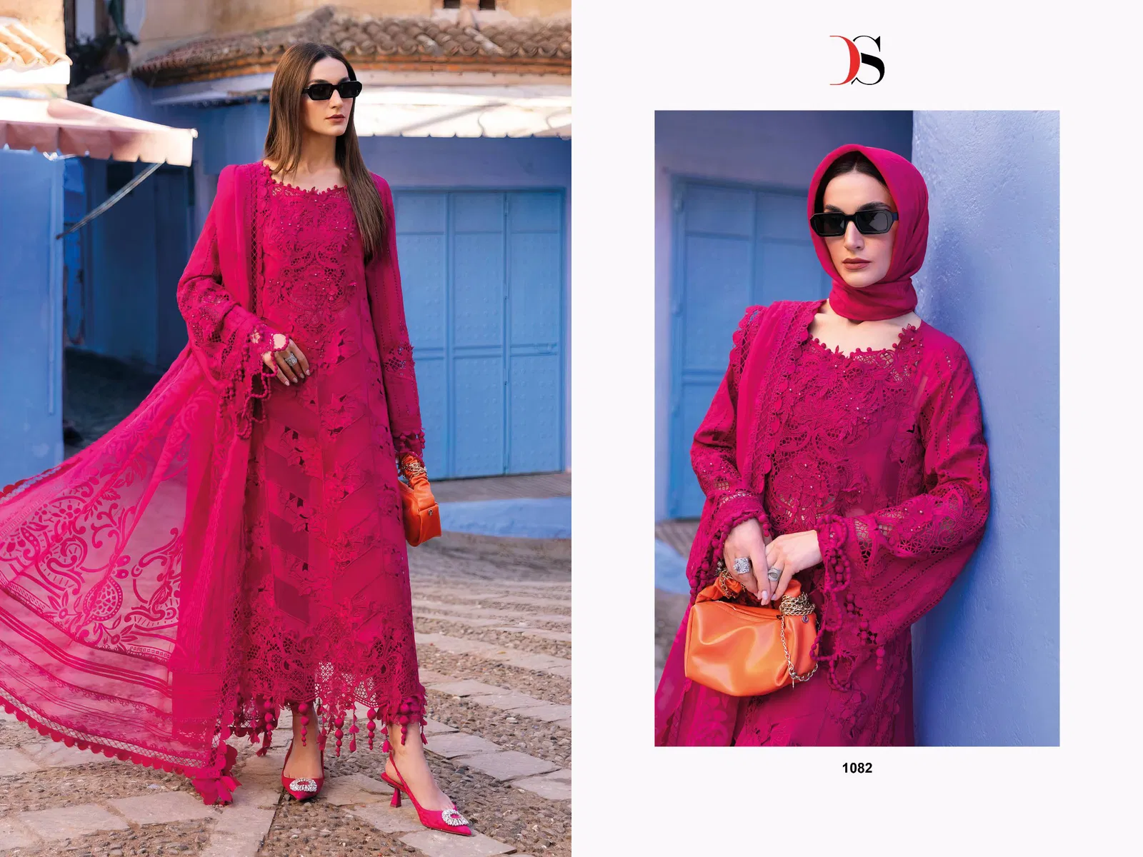 Maria B Voyage Lawn 25 by Deepsy Suits Cotton Dupatta Pakistani Suits Online Wholesale