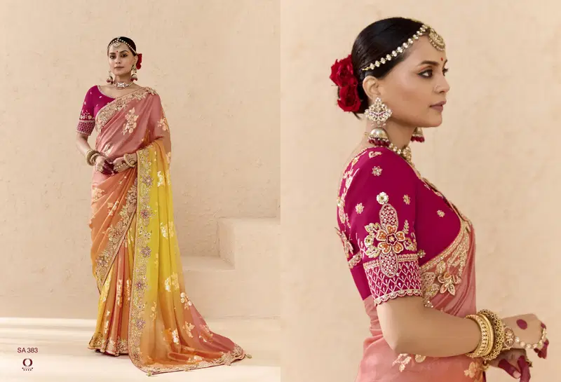Shehnai By Kimora Fancy Fabric Occasion Wear Saree Suppliers In India