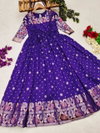 AJD 7956 Soft Silk Taditional Kids Wear Girls Gown Wholesale Clothing Suppliers In India