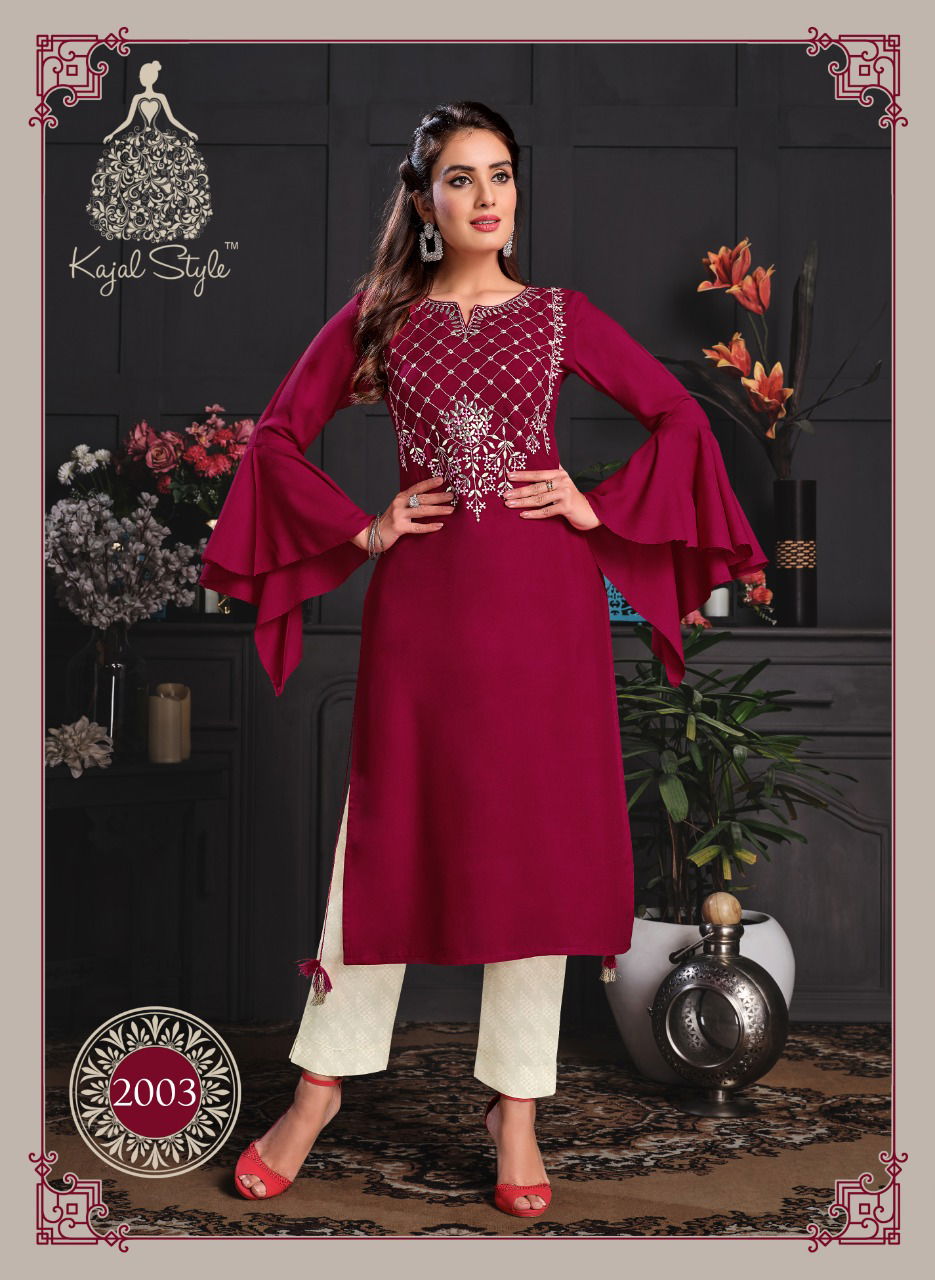 Fashion Paradise 2 Latest Fancy Ethnic Wear Fancy Embroidery Kurti With Bottom Collection
