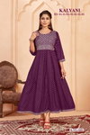 Kalyani By Sangeet Rayon Gold Printed Anarkali Kurti Wholesale Price In Surat
