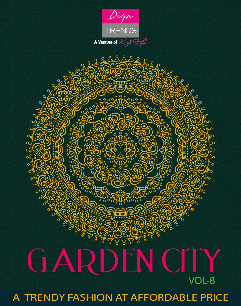 DIYA TRENDS GARDENCITY Vol-8 HEAVY REYON PRINTED EMBROIDERY WORK STRAIGHT KURTI COLLECTION

