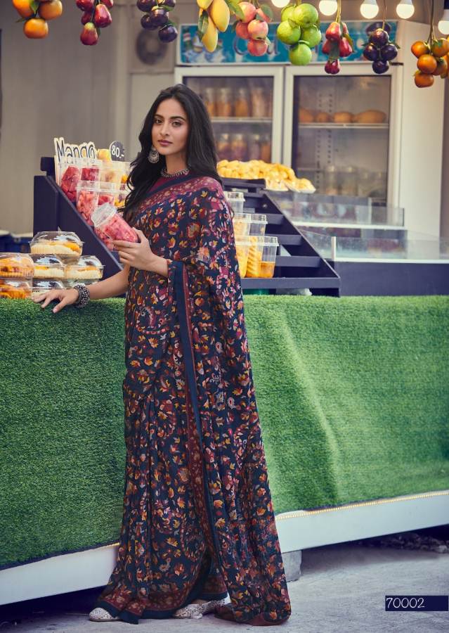 Lt Kala Kruti Latest fancy designer Regular Casual Wear Kashmiri Digital Printed Saree Collection
