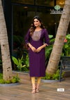 Five Star Vol 2 By Vaniska Vatican Silk Embroidery Work Kurti Wholesale Price In Surat
