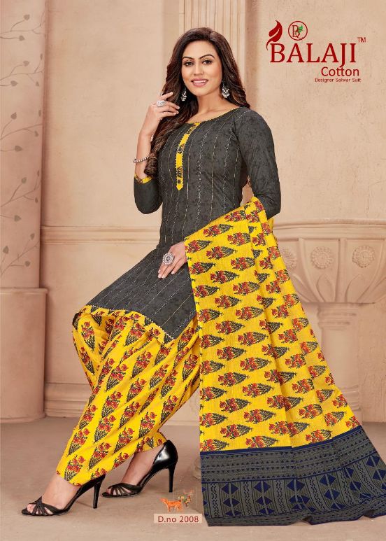 Balaji Niharika Casual Daily Wear Cotton Printed Latest Dress Material Collection