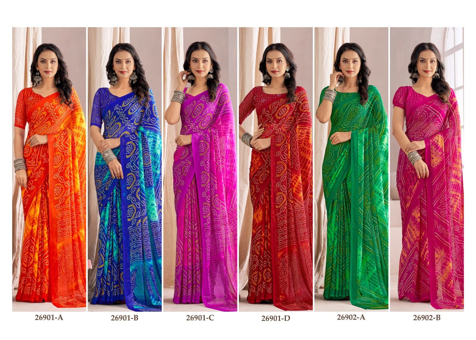 Star Chiffon 137 By Ruchi Bandhani Printed Daily Wear Sarees Catalog
