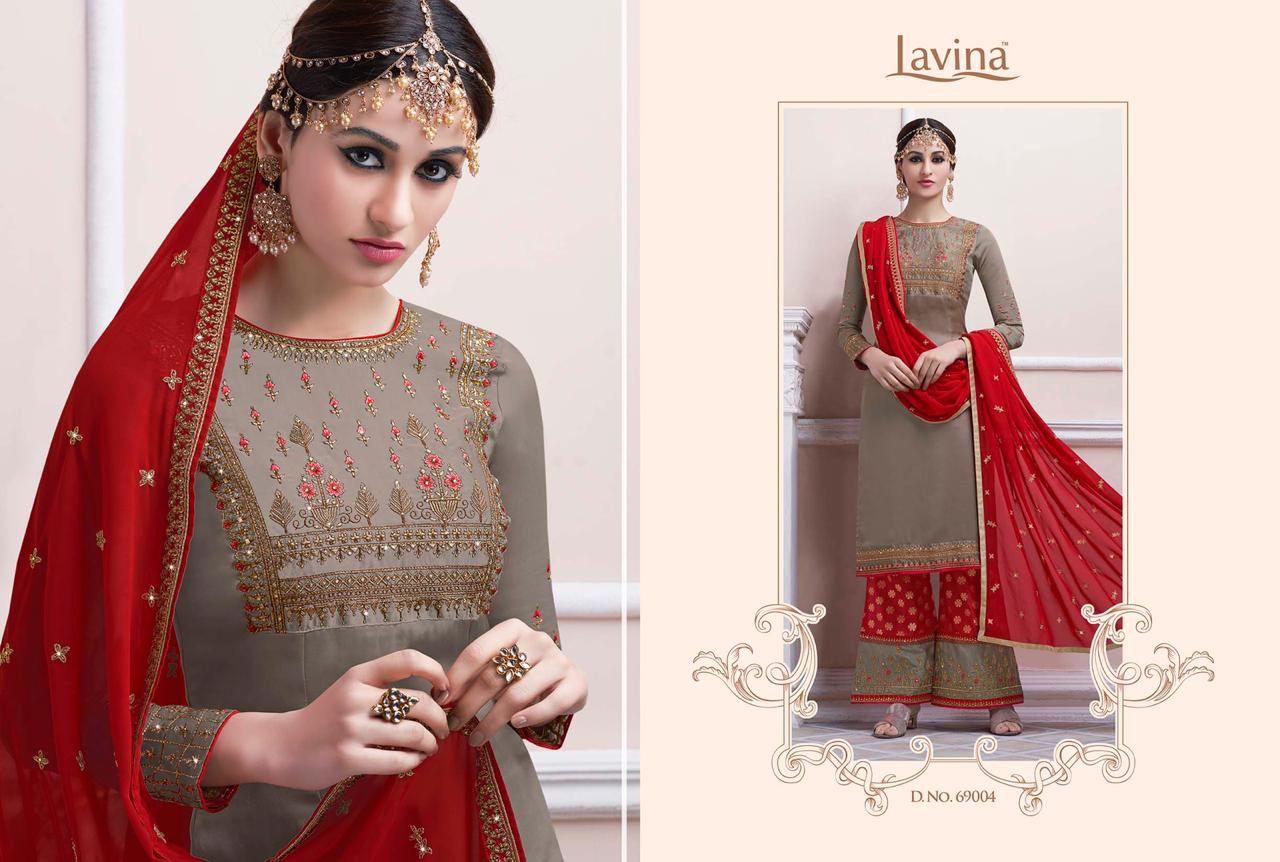 Lavina 69 Series Fancy latest Designer Festive Wear Heavy Georgette Embroidered Salwar Kameez Collection
