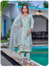 Naisha K 405 Glass Work Handwork Designer Kurti With Pant Dupatta Wholesale Online