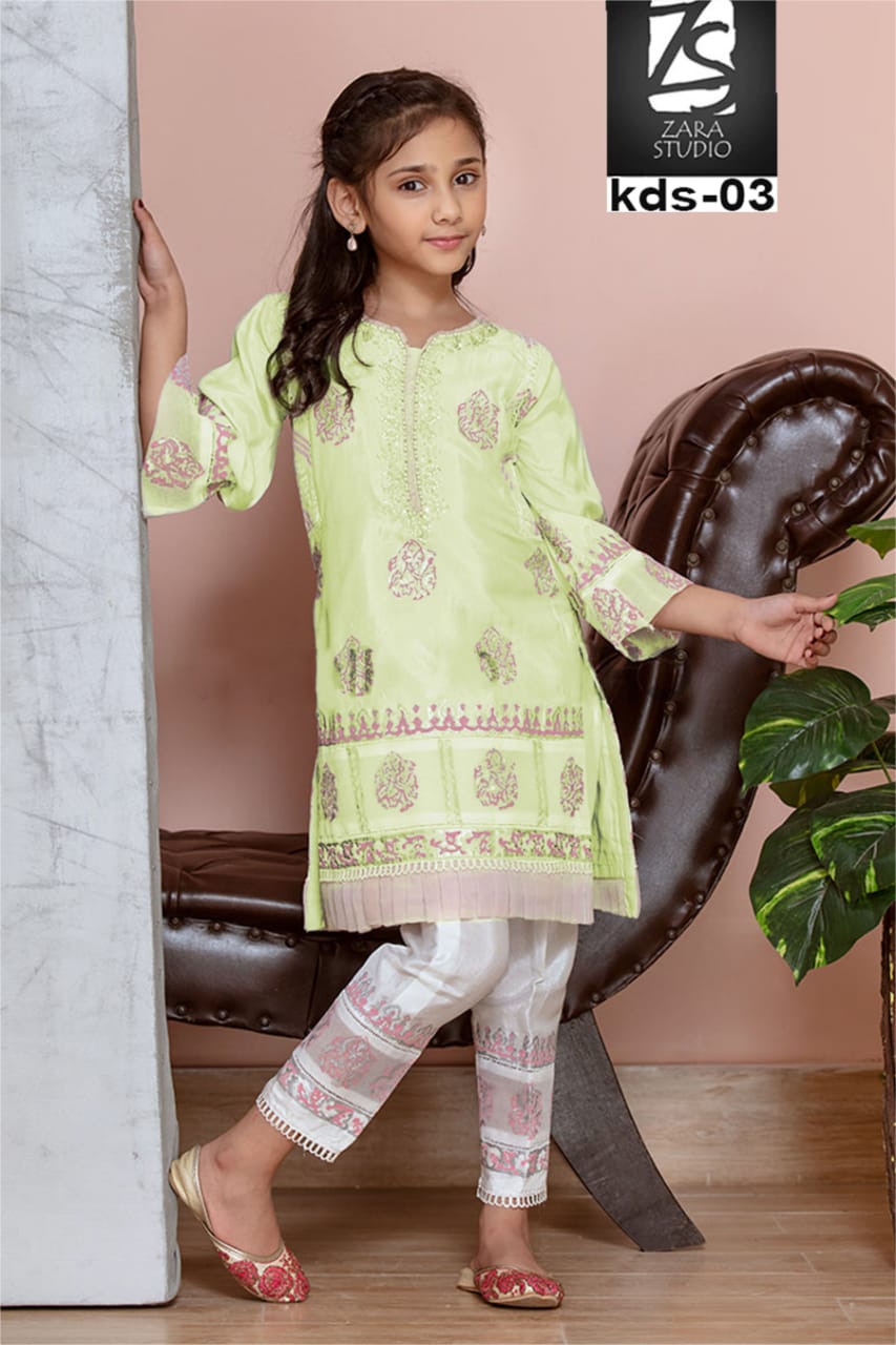 Zara Studio Kids 03 Georgette New Designer Ethnic Wear Kids Collection