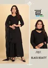 Black Beauty By Blue Hills Rayon Online Kurti With Bottom Dupatta Wholesale