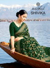 Shivika Vol 1 By Kashvi Black Moss Foil Saree Wholesalers In Surat
