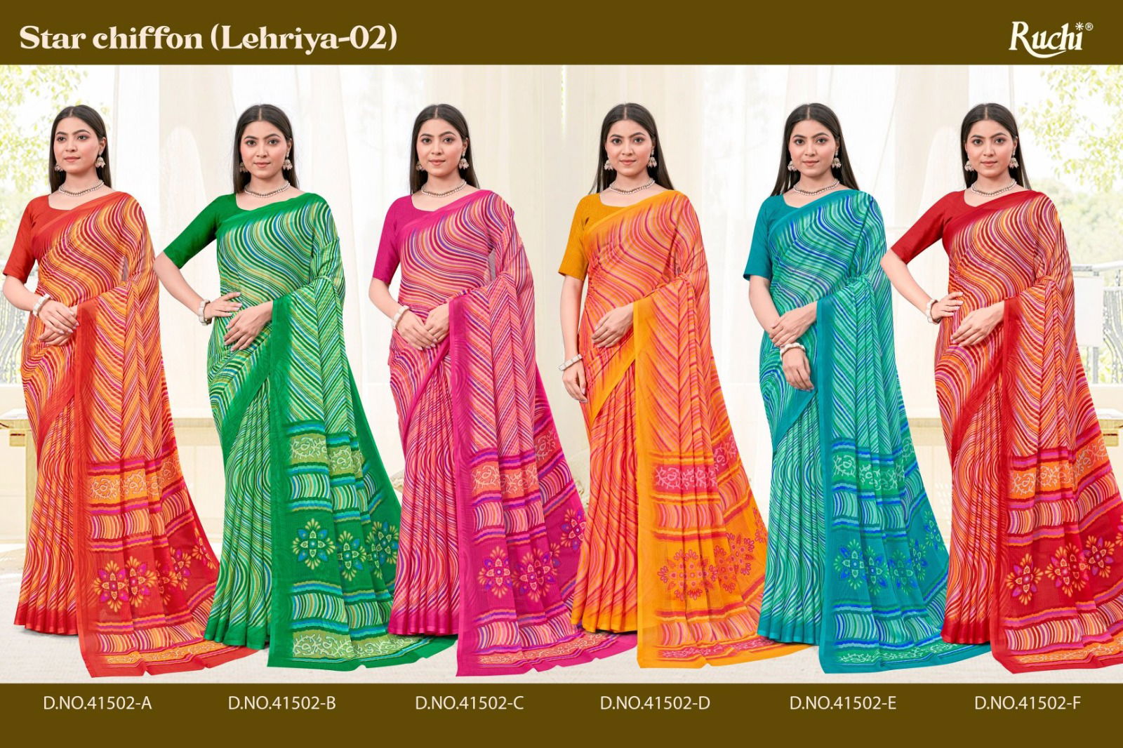 Star Chiffon Lehriya Vol 2 By Ruchi Daily Wear Saree Orders In India