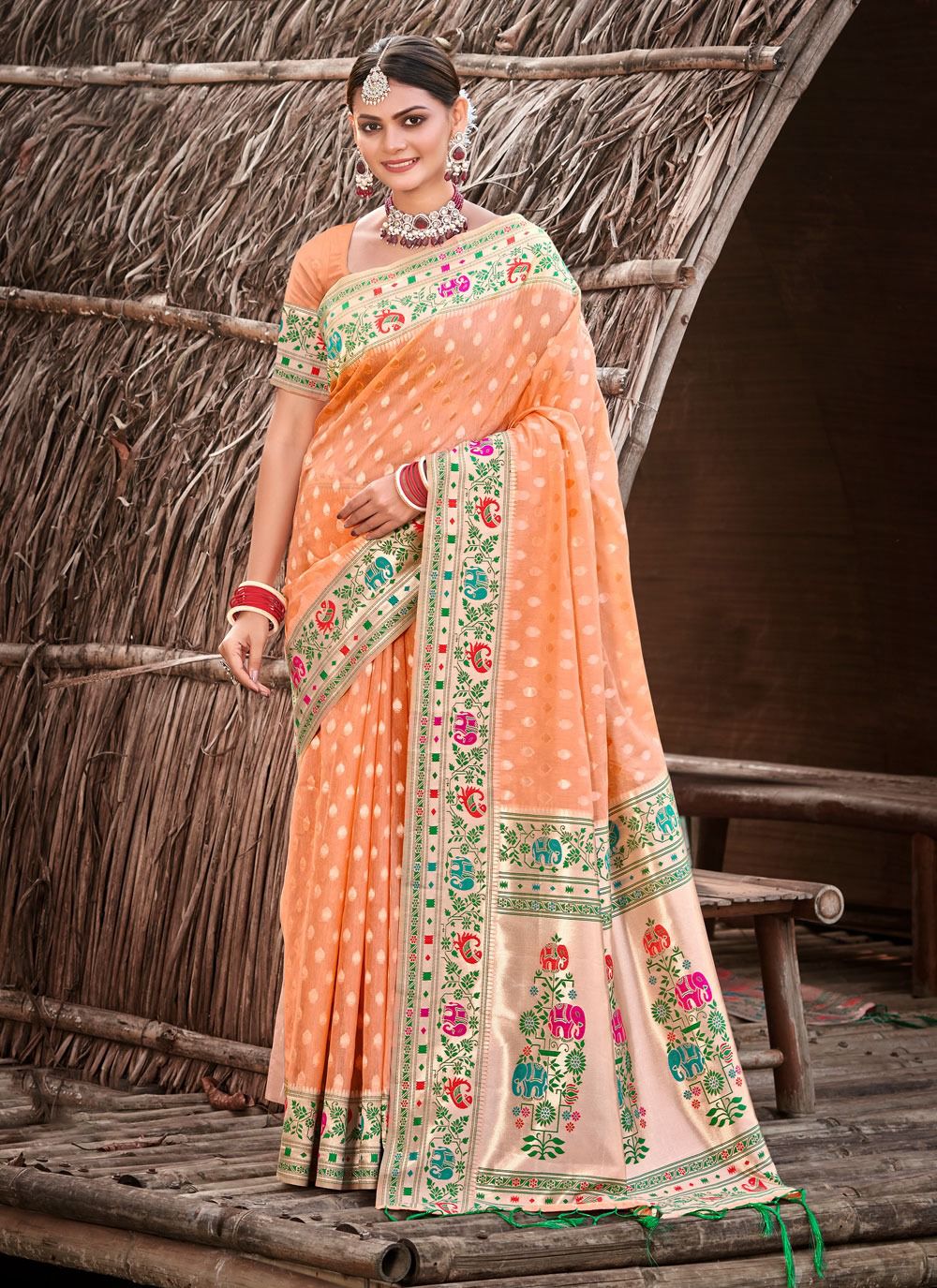 Mora Piya By Bunawat Paithani Silk Wear Saree Wholesale In Delhi