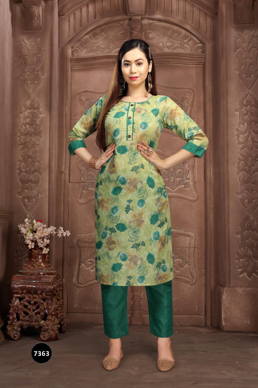 Fashion Talk Morni 2 Ethnic Wear Cotton Printed Kurtis With Bottom Collection
