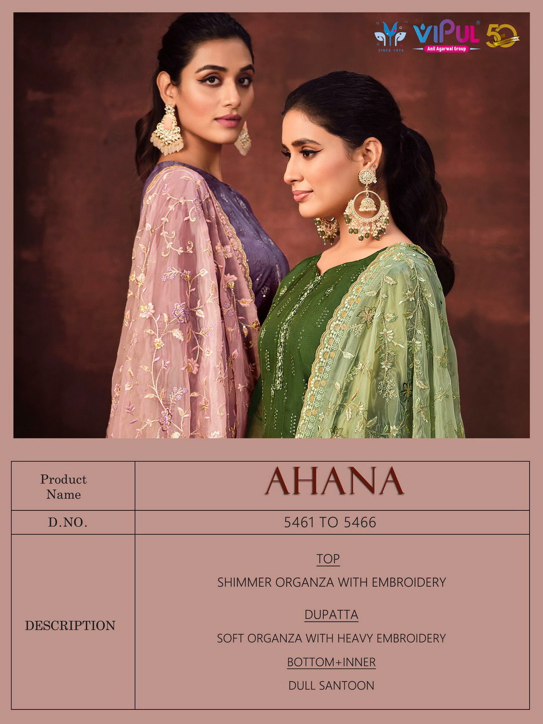 Ahana By Vipul Heavy Designer Salwar Suits Catalog