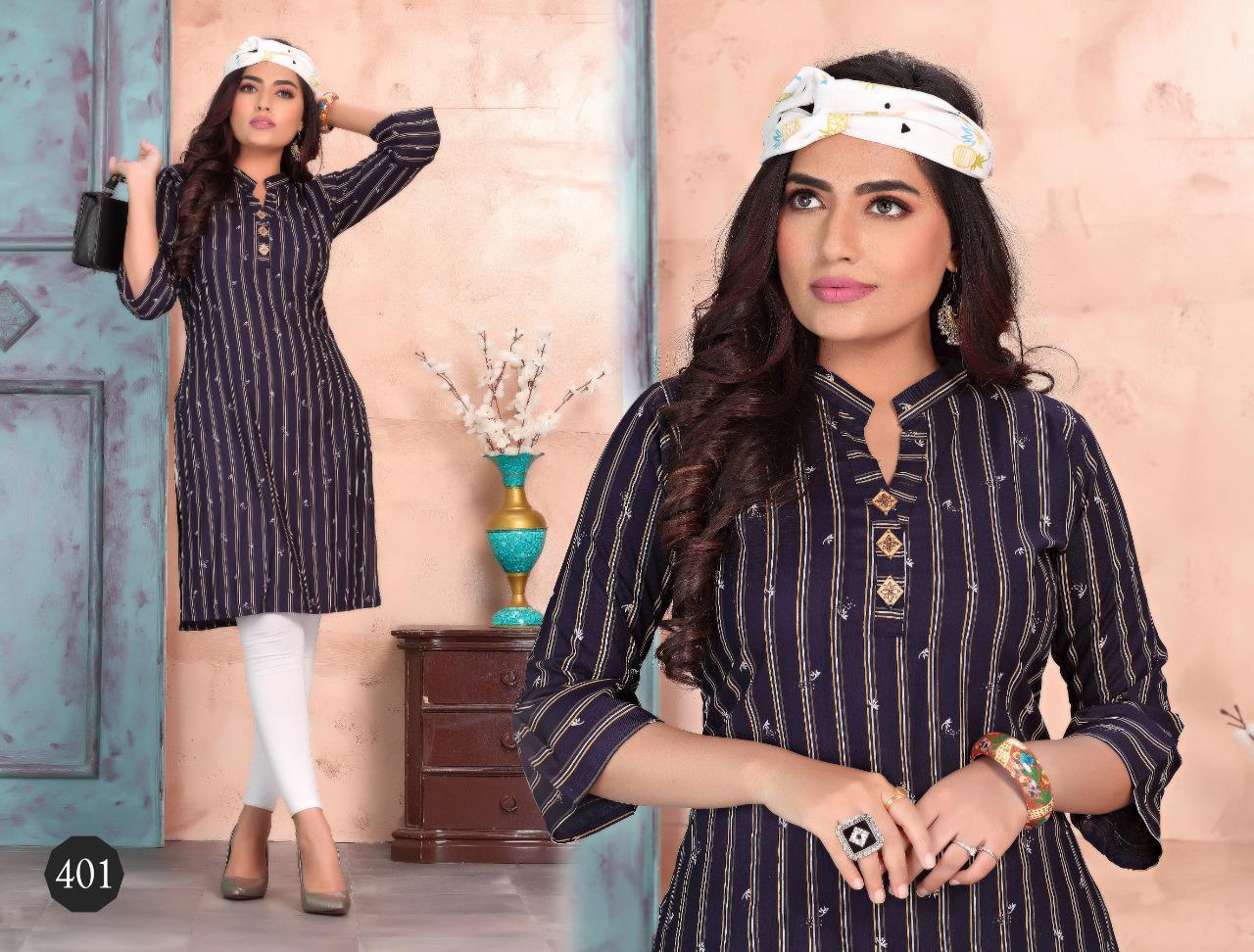 Trendy Heaven 2 Heavy Rayon Fancy Casual Wear Printed Kurtis Collection
