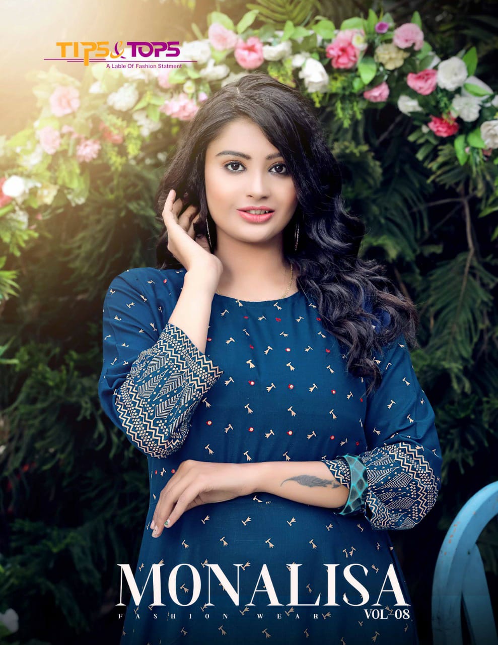 Tips Tops Monalisa 8 Latest Fancy Ethnic Wear Rayon Anarkali Kurti Collection