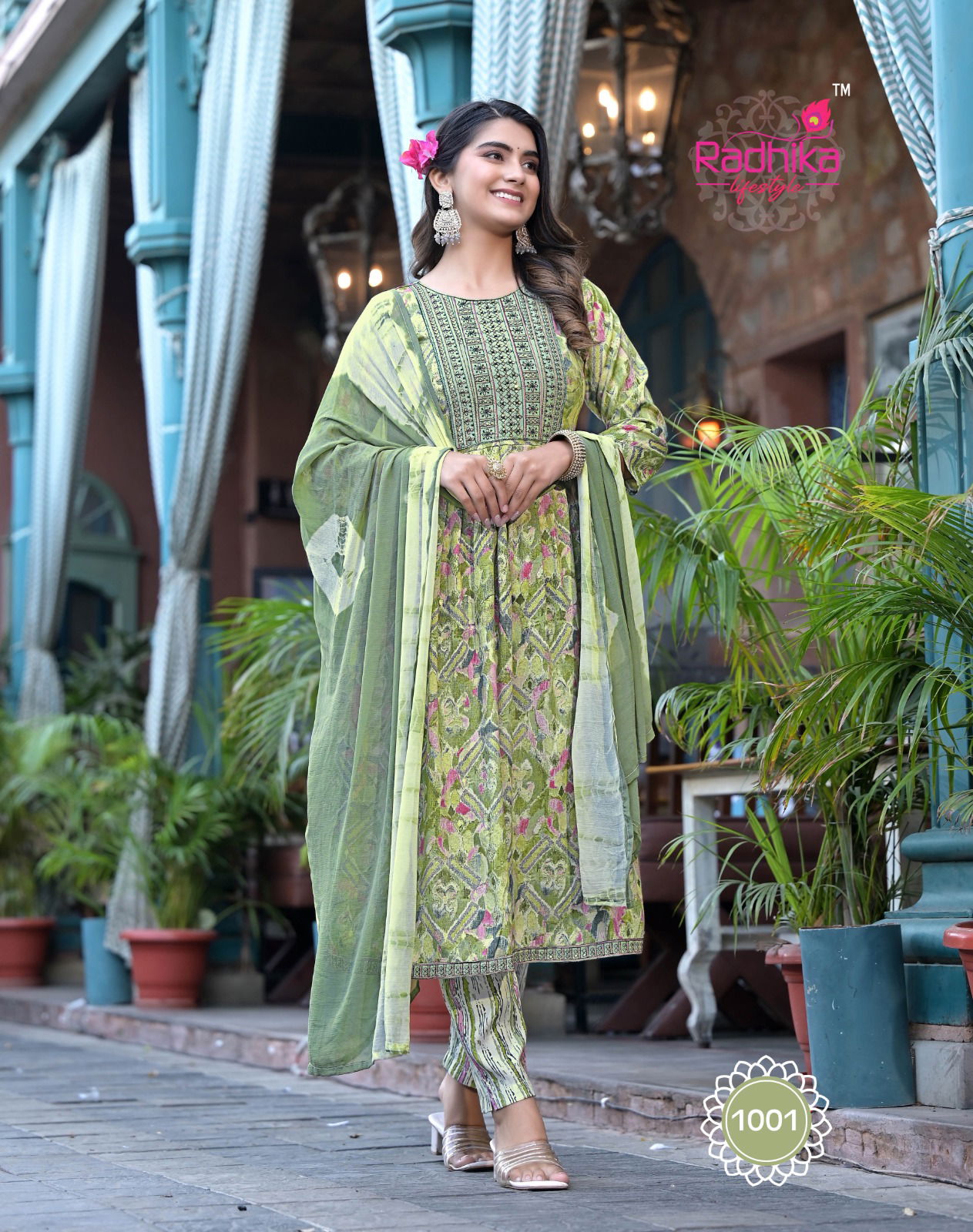 Resham Vol 1 By Radhika Foil Printed Kurti Bottom With Dupatta Catalog
