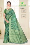 Megha 5744 By Sanskar Cotton Jacquard Weaving Pattern Saree Wholesalers In Delhi